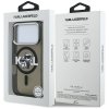 Etui Karl Lagerfeld IML Glitter Karl &   Choupette Sketch Logo MagSafe do iPhone 17 Pro czarny